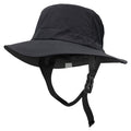 Sombrero surfer con Protección UV UPF 50+ Impermeable y con Correa Ajustable para la Barbilla para Deportes Acuáticos, Negro