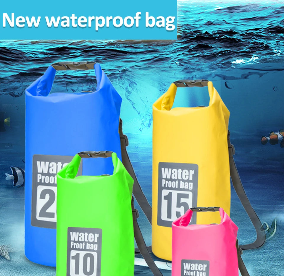 Dry Bag Waterproof for Women Men,5L/10L/15L/20L/30L Outdoor Sport PVC Backpack for Kayaking, Boating, Fishing, Swimming,Camping