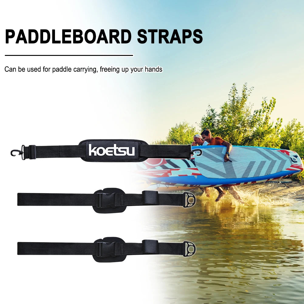 Adjustable Surfboard Shoulder Strap Carry Sling Stand Up Paddleboard Surf Board Surf Fins Paddle Wakeboard Surfing Kayak Tool