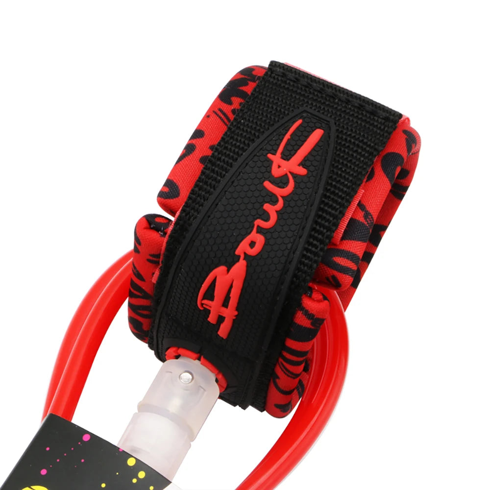 Surf Leash 7mm Thick 6ft/8ft Straight Surfboard Leash SUP Leg Rope 7mm Thick TPU Cord Sup Leash