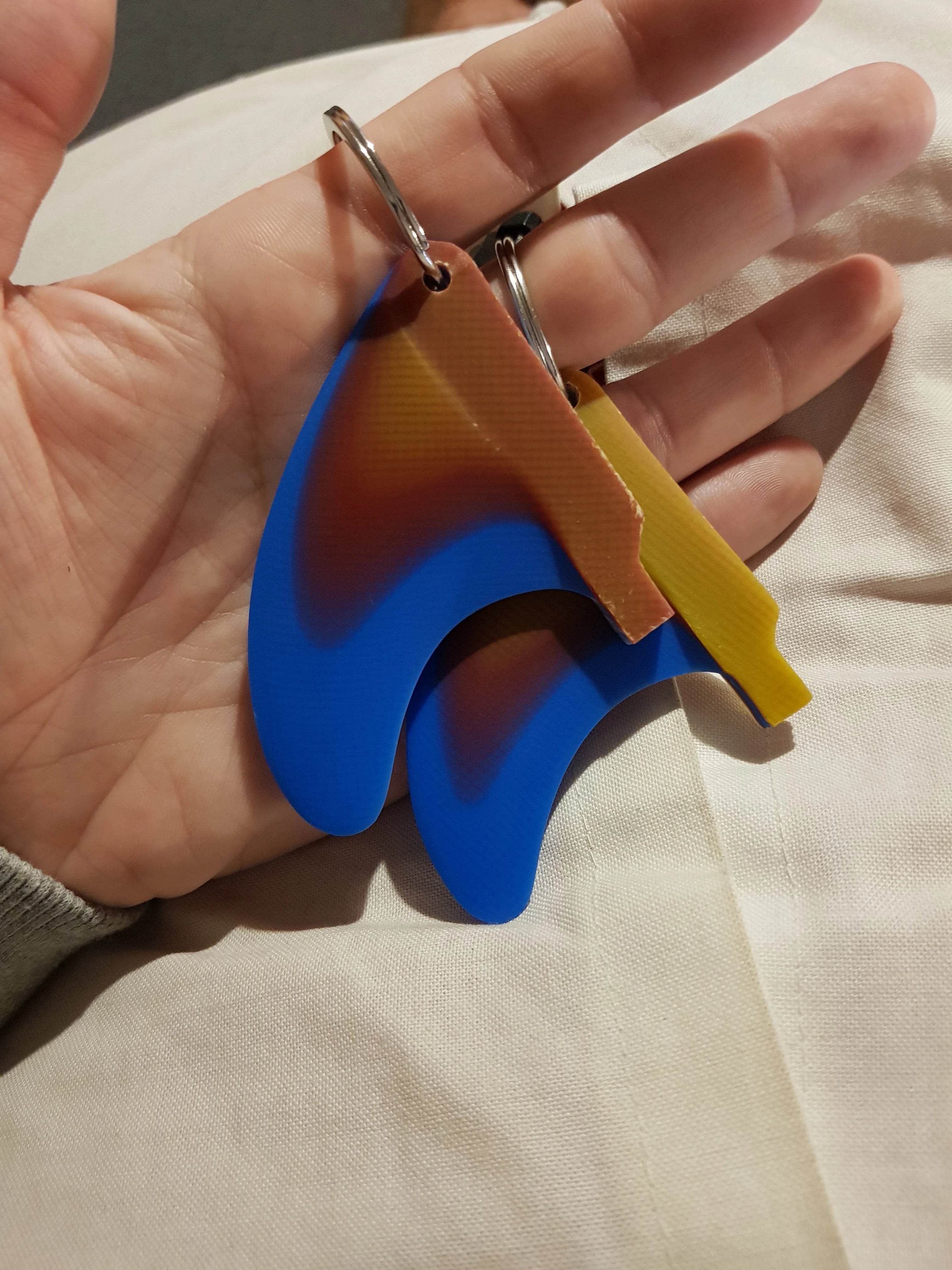 UPSURF Surboard Fin Key Chain Surf Accesorios Sup Fins Key Chian For Surfcasting Accessories Surf Board Fins Key Chian