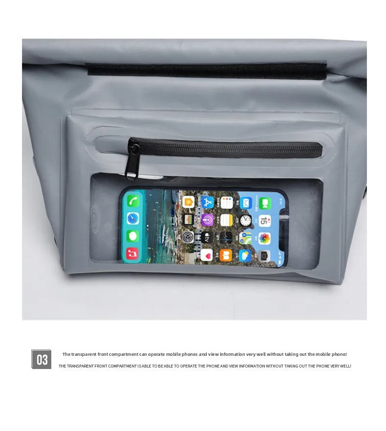 Waterproof Dry Bag For Kayak Swimming Trekking Boating Floating PVC Hiking Bags Mobile Phone Pouch Rafting Storage Shouler Bag