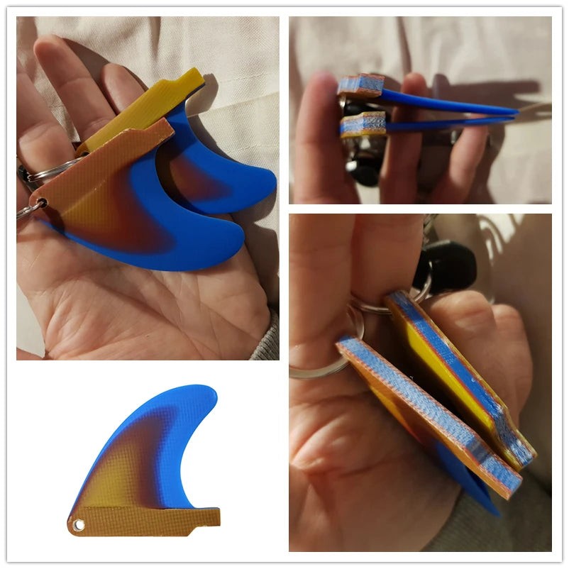 UPSURF Surboard Fin Key Chain Surf Accesorios Sup Fins Key Chian For Surfcasting Accessories Surf Board Fins Key Chian