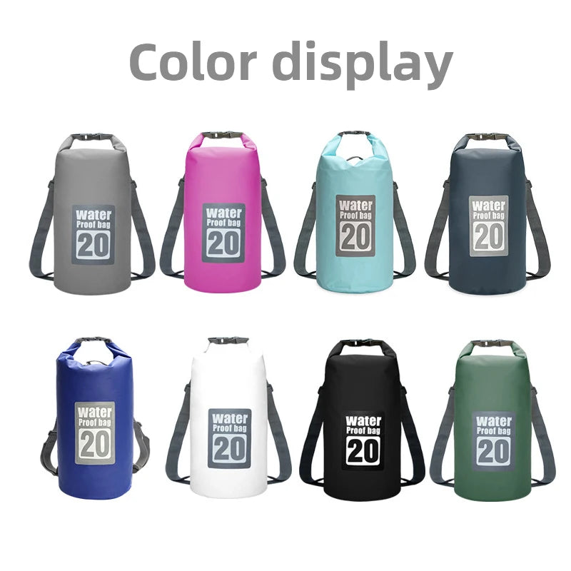 Dry Bag Waterproof for Women Men,5L/10L/15L/20L/30L Outdoor Sport PVC Backpack for Kayaking, Boating, Fishing, Swimming,Camping