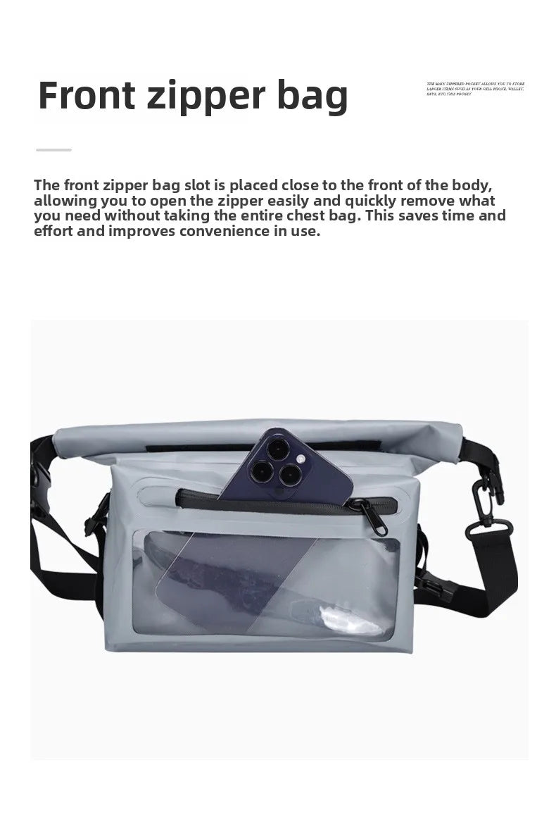 Waterproof Dry Bag For Kayak Swimming Trekking Boating Floating PVC Hiking Bags Mobile Phone Pouch Rafting Storage Shouler Bag