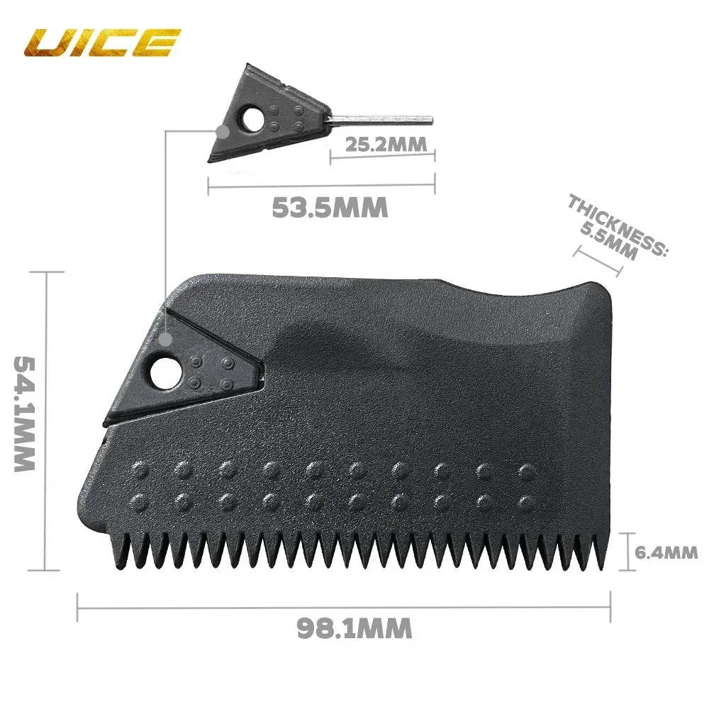 UICE Wax Comb Widen Surfboard SUP Wax Remove Comb With 316L Stainless Steel Fin Key For Water Sports Surf Surfing Accessories