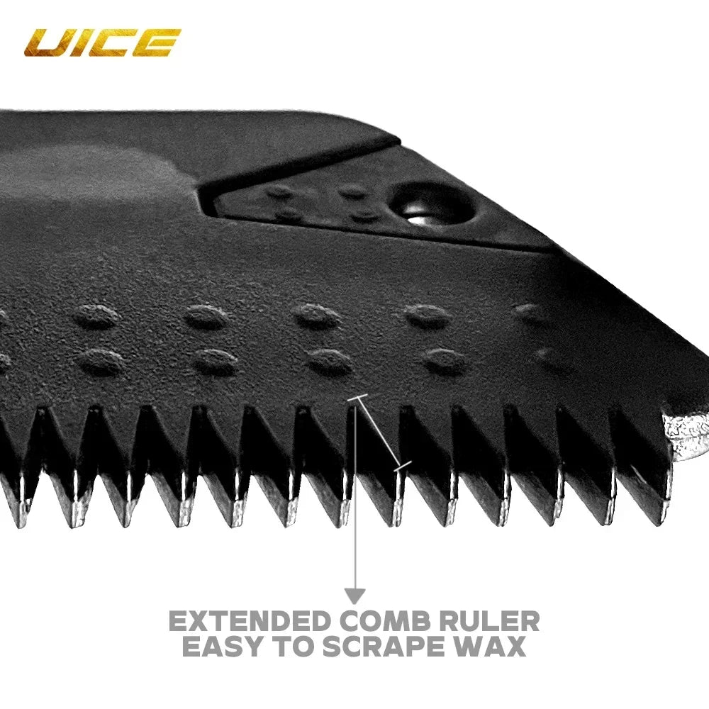 UICE Wax Comb Widen Surfboard SUP Wax Remove Comb With 316L Stainless Steel Fin Key For Water Sports Surf Surfing Accessories