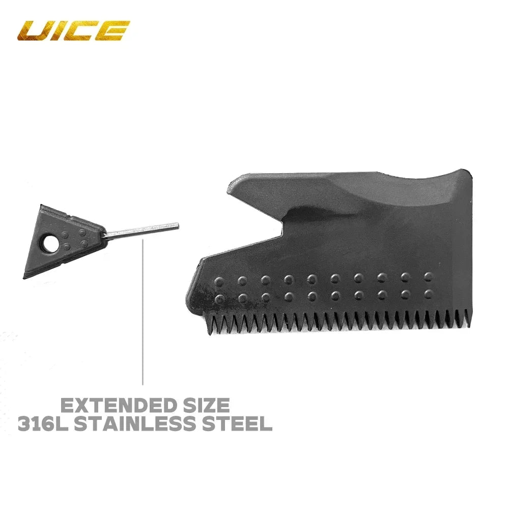 UICE Wax Comb Widen Surfboard SUP Wax Remove Comb With 316L Stainless Steel Fin Key For Water Sports Surf Surfing Accessories