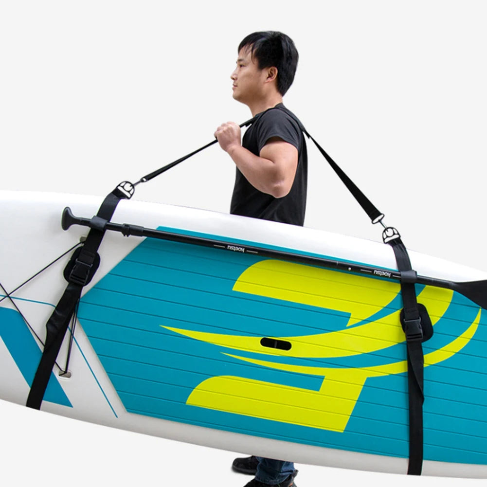 Adjustable Surfboard Shoulder Strap Carry Sling Stand Up Paddleboard Surf Board Surf Fins Paddle Wakeboard Surfing Kayak Tool