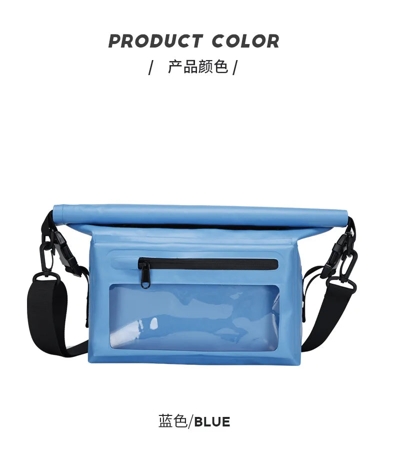 Waterproof Dry Bag For Kayak Swimming Trekking Boating Floating PVC Hiking Bags Mobile Phone Pouch Rafting Storage Shouler Bag