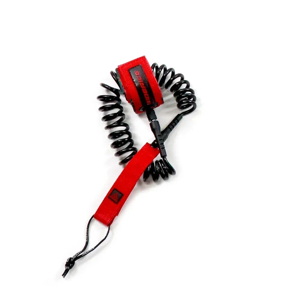 UICE Surfboard Leash Adjustable Coiled SUP Spring Wrist Strap Stand-Up Paddle Board Leg Rope Shortboard Longboard Safety Leash