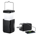 Paquete de 2 Linternas de Camping Recargables con Manivela Manual y Luz Solar